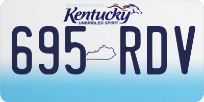 KY license plate 695RDV