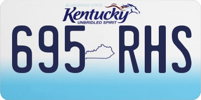 KY license plate 695RHS