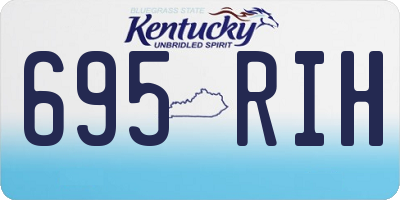 KY license plate 695RIH
