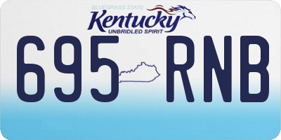 KY license plate 695RNB