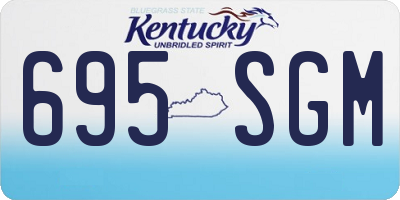 KY license plate 695SGM