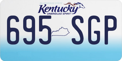 KY license plate 695SGP