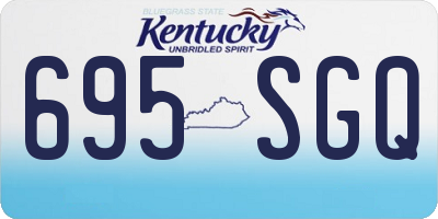 KY license plate 695SGQ