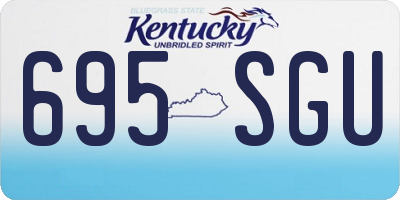 KY license plate 695SGU