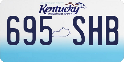 KY license plate 695SHB