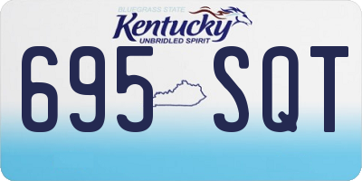 KY license plate 695SQT