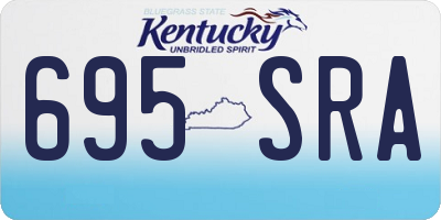 KY license plate 695SRA