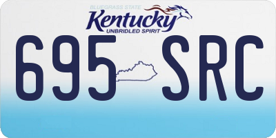 KY license plate 695SRC