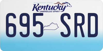 KY license plate 695SRD