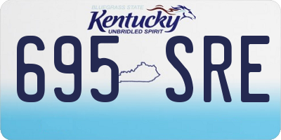 KY license plate 695SRE