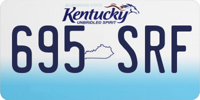 KY license plate 695SRF