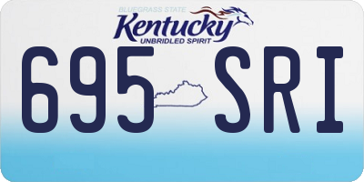 KY license plate 695SRI