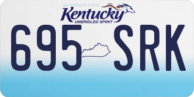 KY license plate 695SRK