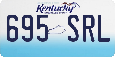 KY license plate 695SRL