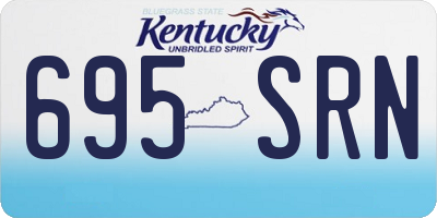 KY license plate 695SRN
