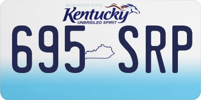 KY license plate 695SRP