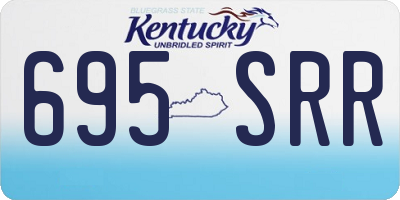 KY license plate 695SRR
