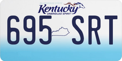 KY license plate 695SRT