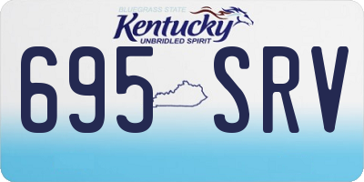 KY license plate 695SRV