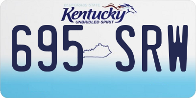 KY license plate 695SRW