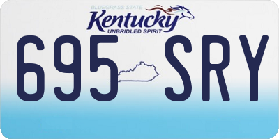 KY license plate 695SRY