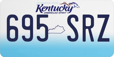 KY license plate 695SRZ