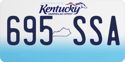 KY license plate 695SSA