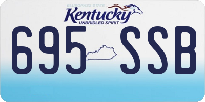 KY license plate 695SSB