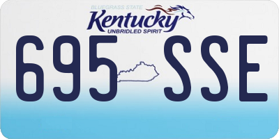 KY license plate 695SSE