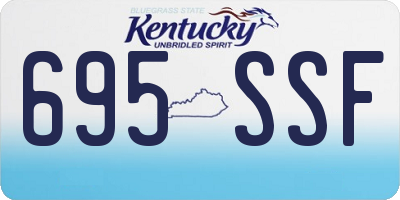 KY license plate 695SSF