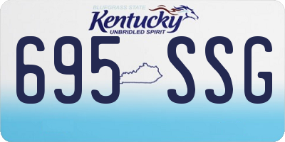 KY license plate 695SSG