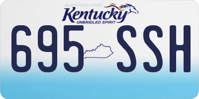 KY license plate 695SSH