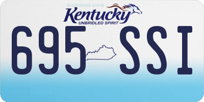KY license plate 695SSI