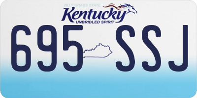 KY license plate 695SSJ