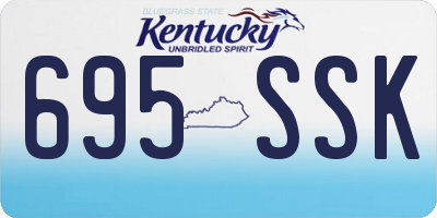 KY license plate 695SSK