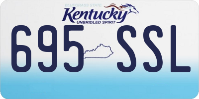 KY license plate 695SSL
