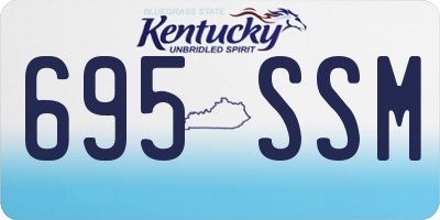 KY license plate 695SSM