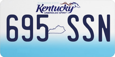 KY license plate 695SSN