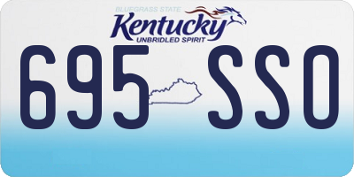 KY license plate 695SSO