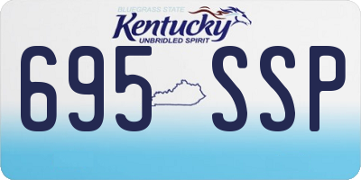 KY license plate 695SSP