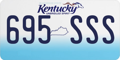 KY license plate 695SSS