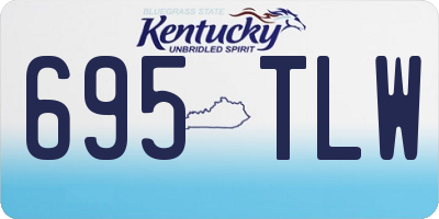 KY license plate 695TLW