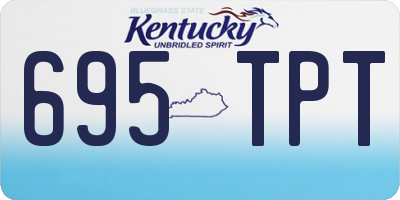 KY license plate 695TPT