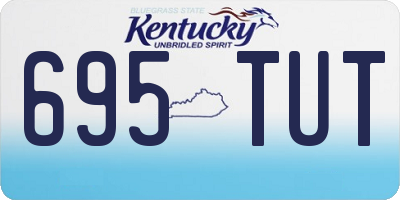 KY license plate 695TUT