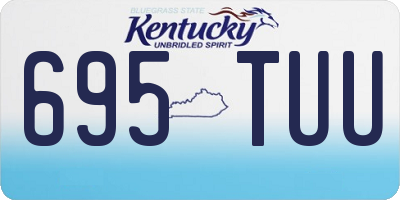 KY license plate 695TUU
