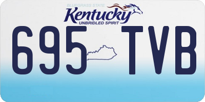 KY license plate 695TVB