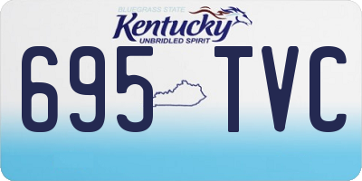 KY license plate 695TVC