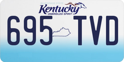 KY license plate 695TVD