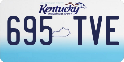 KY license plate 695TVE