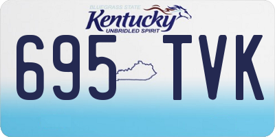 KY license plate 695TVK